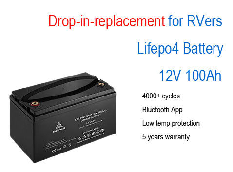 100ah 120ah Rv ক্যাম্পার 12v Lifepo4 ব্যাটারি ওভারলোড সুরক্ষা